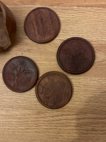 Carved wooden drink - wooden,