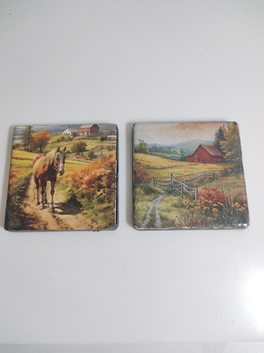 Set handmade coasters - set,