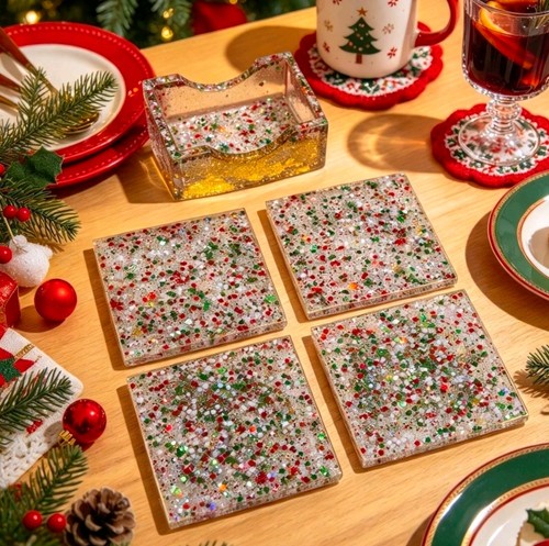 Handmade christmas resin - christmas,