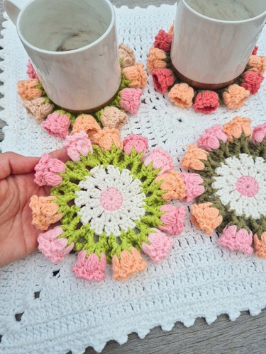 Handmade crochet tulip - crochet,