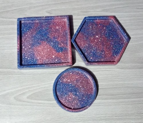 Handmade pink and blue mix