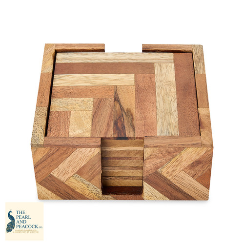 Handmade wooden coasters - handmade,