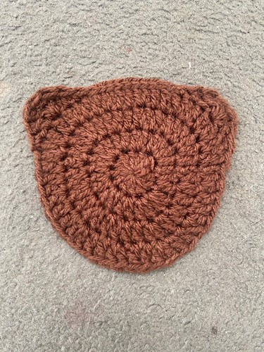 Handmade crochet brown - brown, bear