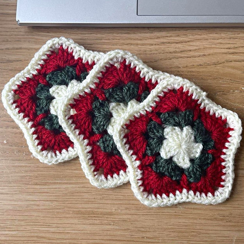 Handmade coaster set flower - coaster, 3