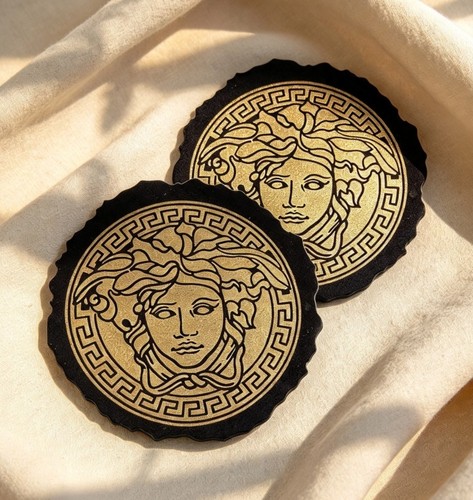Medusa resin coasters set 2 - coasters,