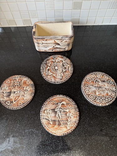 Handmade coasters - x4,