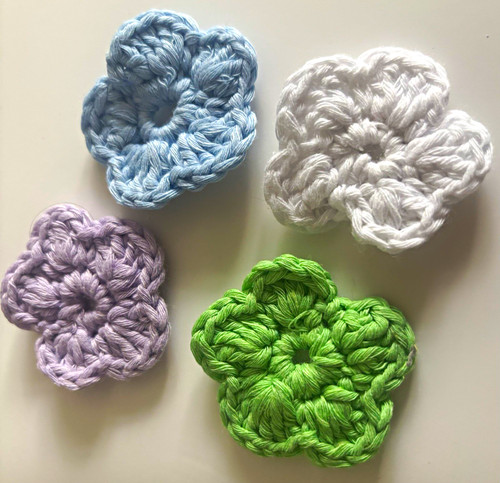 Handmade small crochet flower - small,