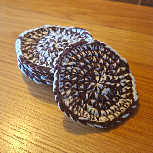 Handmade brown cream - &,