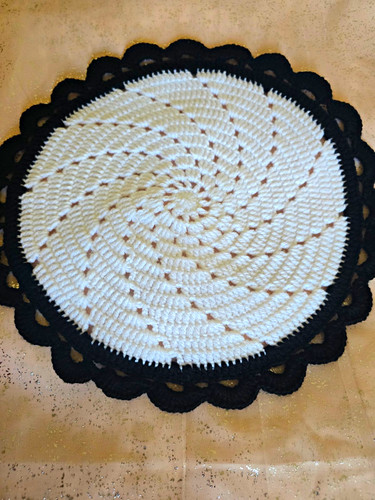 Handmade crochet round - handmade,