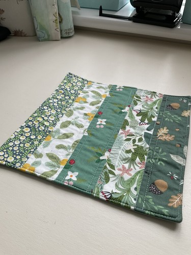 Handmade quilted mug rug - handmade,