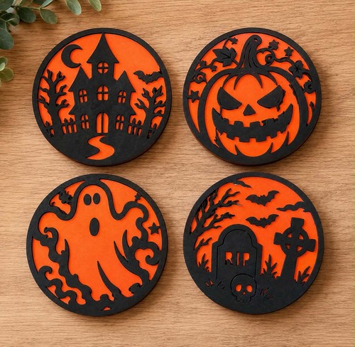 Hand made engraved coasters - made,