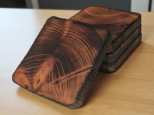 Set charred rustic end - of, 4