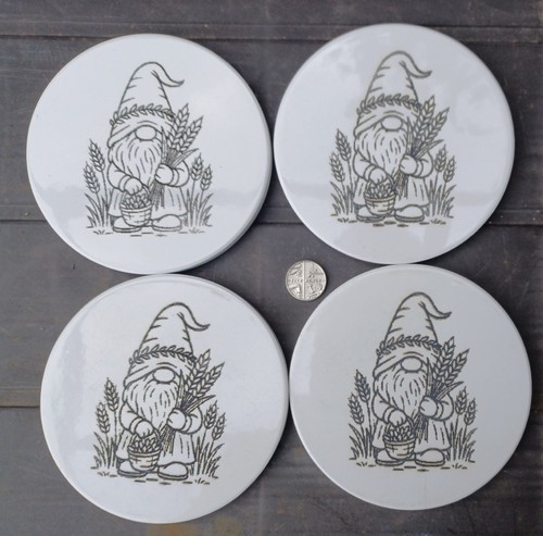 Harvest gnome coaster - harvest, coaster.etched