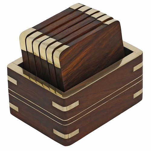 Wooden drink coasters - coasters, of