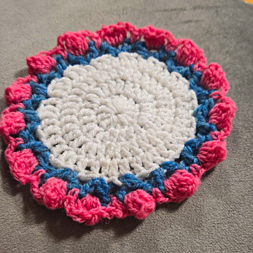 Handmade crochet round - handmade,
