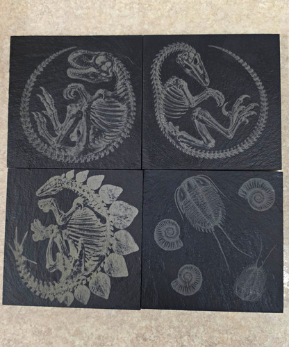 4pc handmade black - handmade, slate