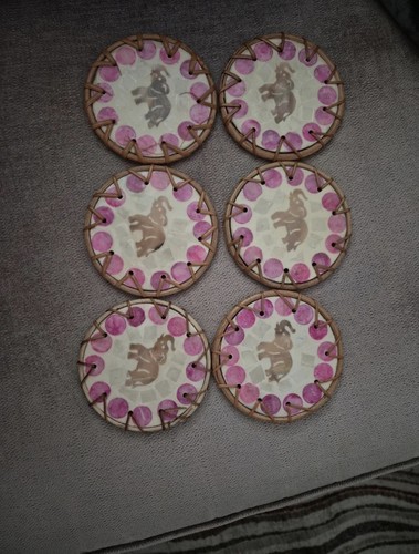 Handmade drink coasters set - drink,