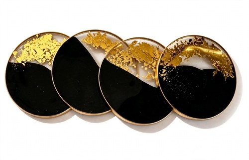 Set black gold epoxy - &,