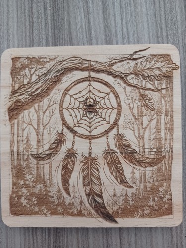 Wooden coaster laser made - coaster,,