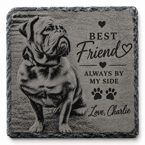 Personalised pet photo slate - photo,