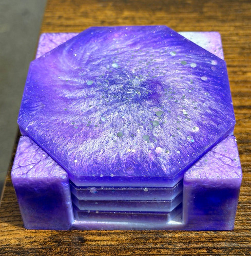Handmade resin galaxy marbled - galaxy,