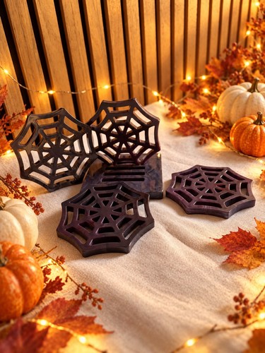 Spider web coasters - coasters, /