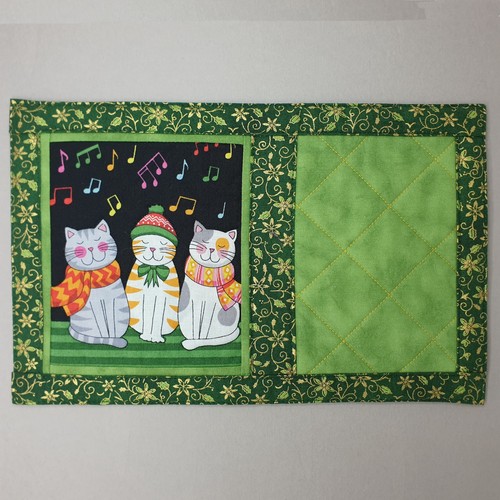 Handmade christmas cat mug - mug, rug