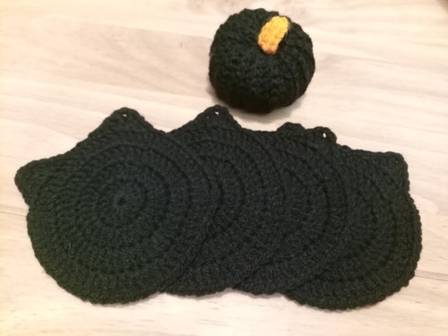 Set handmade crochet cat - handmade,