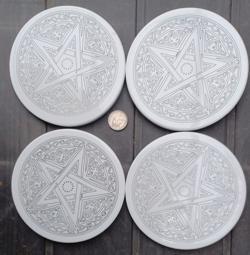 Knotwork pentagram ceramic - knotwork,