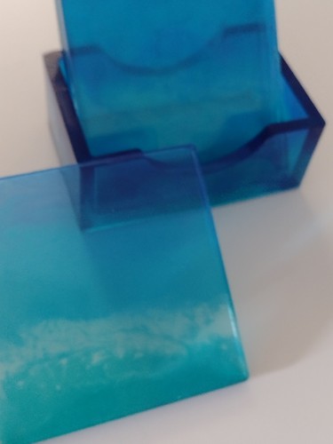 Handmade resin set 4 - set, of