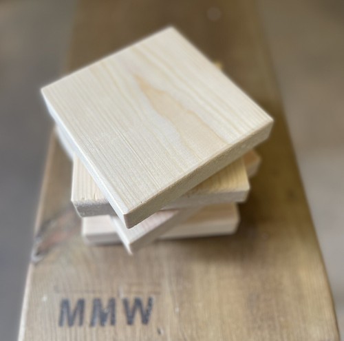 Redwood pine wooden - 4, square