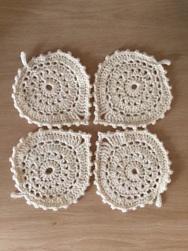 Handmade crochet coasters set - handmade,