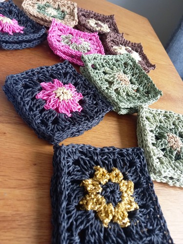 Hand made crochet coasters - crochet,