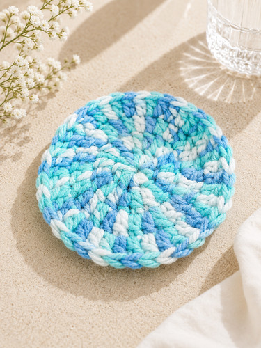 Handmade crochet coasters - handmade,
