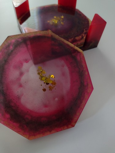 Handmade resin coasters - handmade,