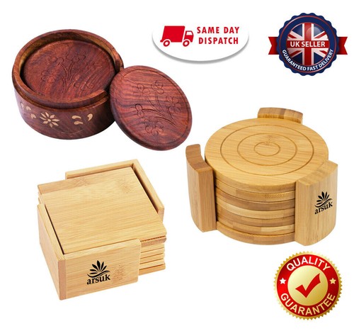 Drink coaster set natural - coaster,