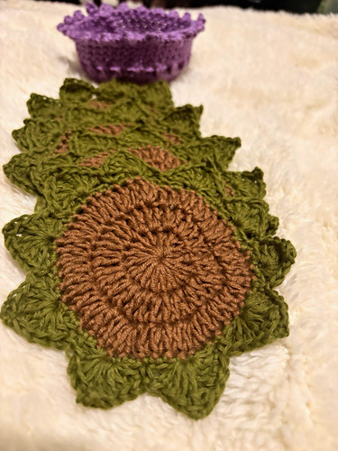 Handmade crochet coaster - set, 4