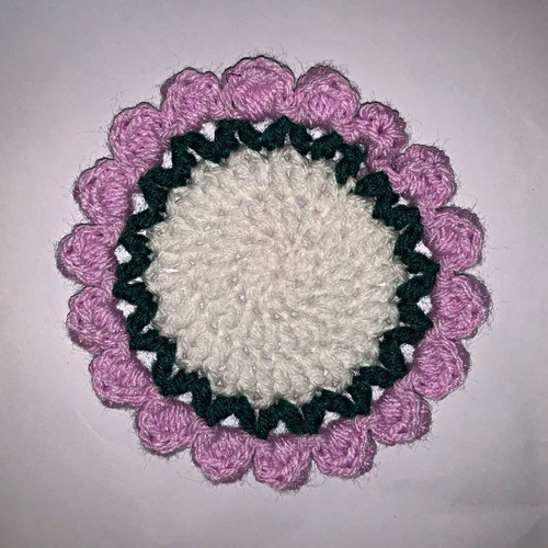 Handmade mini crochet tulip