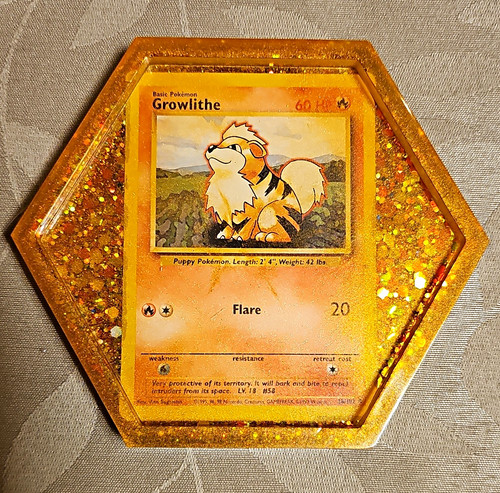 Handmade resin growlithe - handmade,