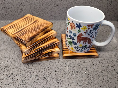 Pine coasters handmade - pine,