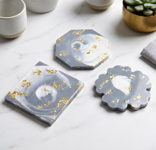 Handmade plaster marbled - handmade,