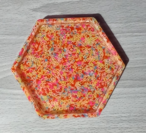 Handmade resin rainbow