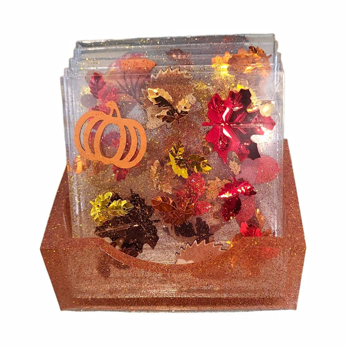 Handmade resin autumn - handmade, leaves