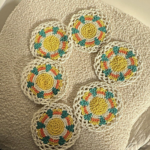 Handmade 6pc cotton round - cotton,