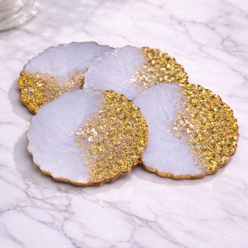 Handmade resin coaster - handmade,